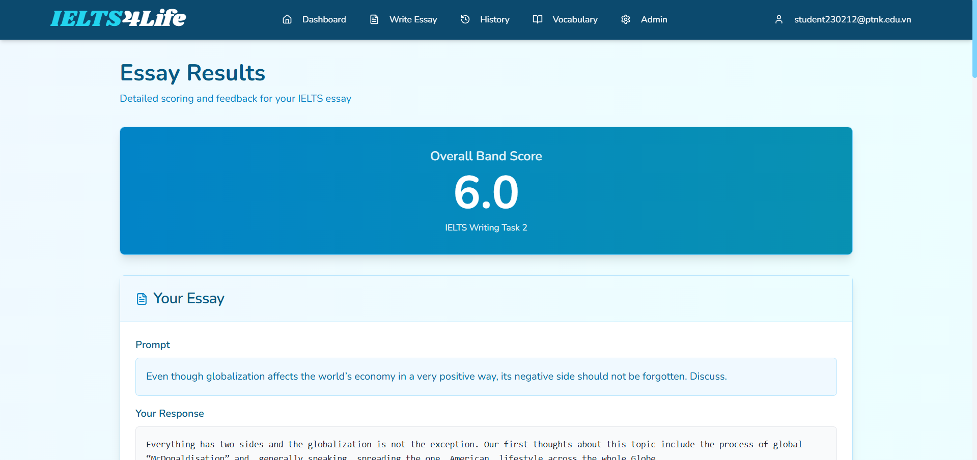 AI-powered band scoring